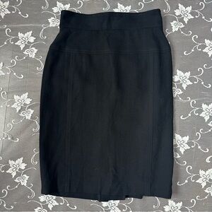 Escada Black Wool Pencil Skirt